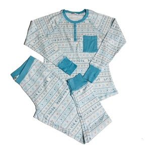 LA Vie En Rose S waffle knit pjs pyjama set